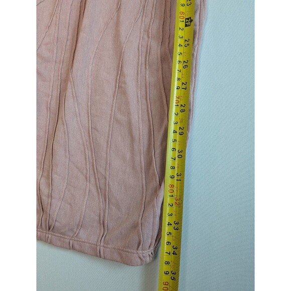 Coco + Carmen Womens Lounge Pants XXL Wide Leg Cropped Pink Hippie Vibe Elastic - Picture 9 of 14